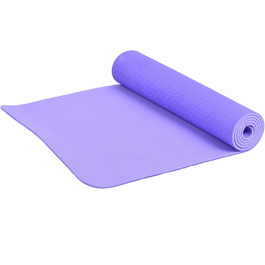 Килимок FASports Yogiplus, двосторонній, 183x60,6 см, фіолетовий