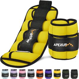 APEXUP Регульовані обважнювачі на щиколотки для жінок і чоловіків, модульні ремені для ніг для йоги, ходьби, бігу, аеробіки, фітнесу
