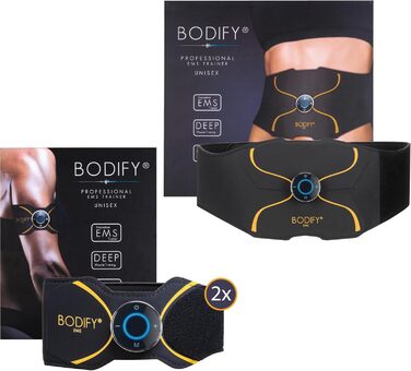 Bodify® 3в1 EMS тренажер Pro для стимуляції м'язів тіла – електростимулятор для пресу, рук і ніг, універсальний м'язовий тренажер для чоловіків і жінок, оригінал