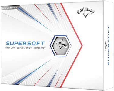 М'ячі для гольфу Callaway Supersoft 12 шт. для відчуття та довговічності