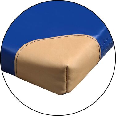 Гімнастичний мат ALPIDEX 200x125x8 см, нековзний, шкіряні кути, м'який