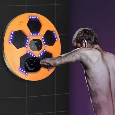 RuiDay Музична боксерська машина зі смарт-функціями, Bluetooth, для домашніх тренувань та зняття стресу