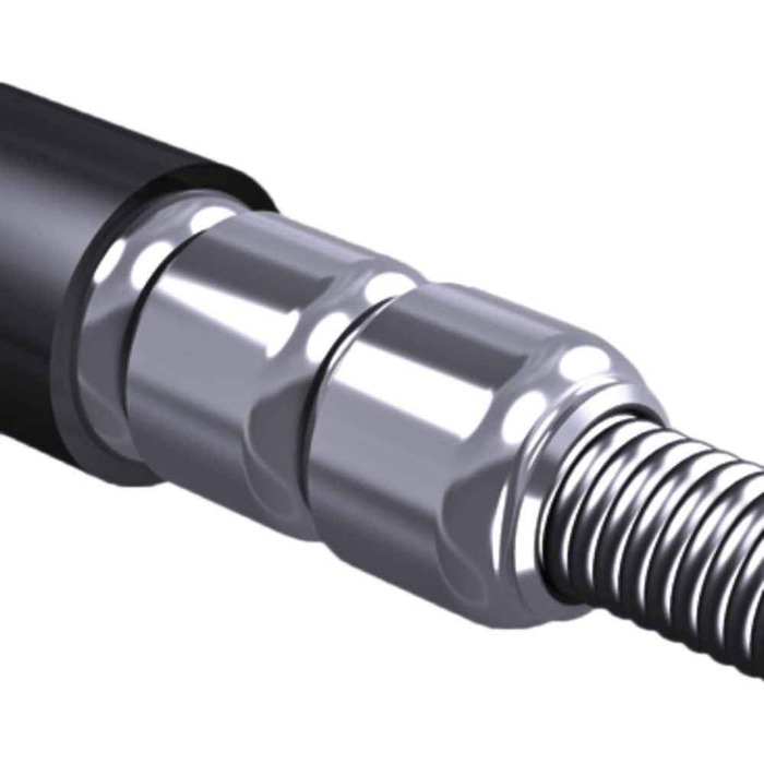 Велозамок ABUS Steel-O-Flex Raydo Pro 1460/85 TexKF з кріпленням, кодовий, 20 мм, рівень захисту 6, чорний
