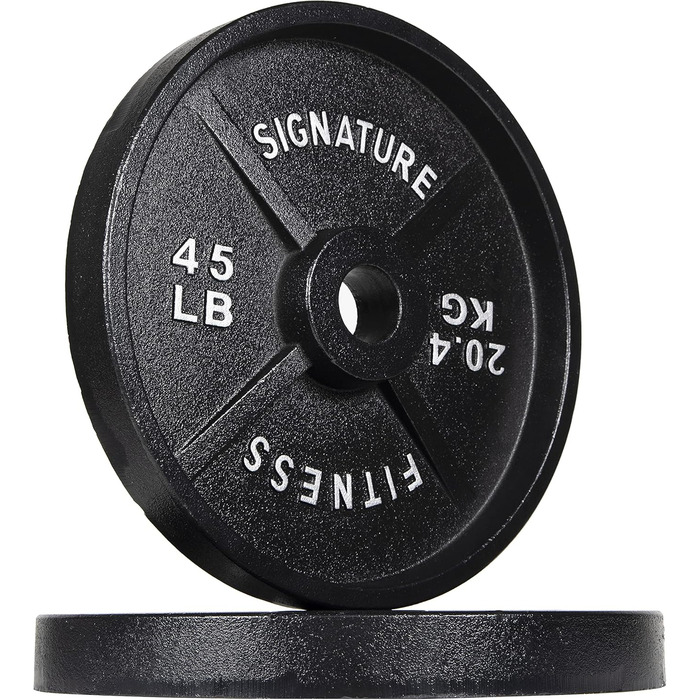 Плита Signature Fitness Deep Dish, 20,4 кг, E-Coating, 5,1 см