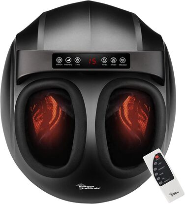 Масажер для ніг Shiatsu newgen medicals з підігрівом, 9 режимів сили, 3 вібромоди, таймер
