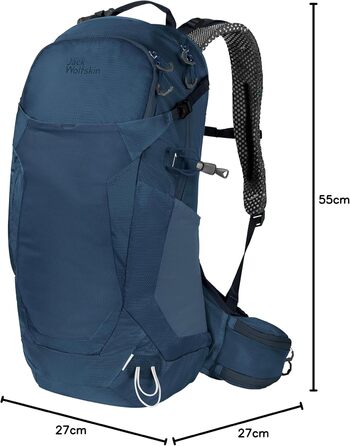 Рюкзак Jack Wolfskin Crosstrail 24 л, унісекс, темно-синій