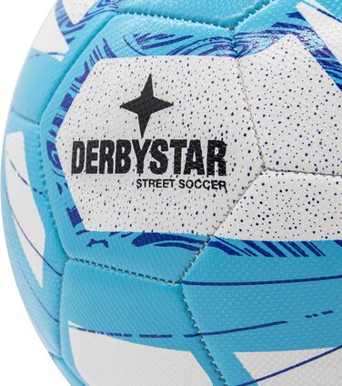 Футбольний м'яч Derbystar Street Soccer розмір 5 біло-синій