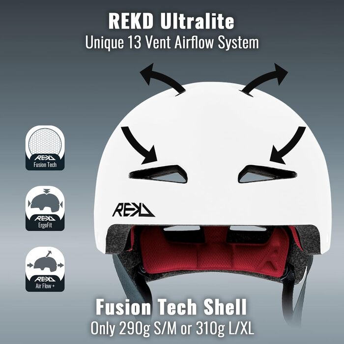 Захисний шолом REKD Ultralite In-Mold для скейтборду, унісекс, для дорослих