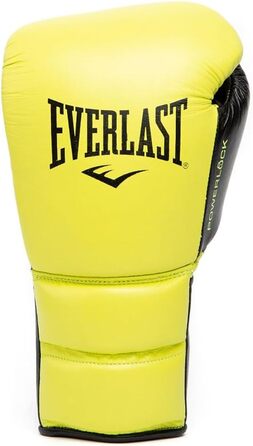 Боксерські рукавички Everlast Powerlock2 Pro неоново-жовті 16 унцій