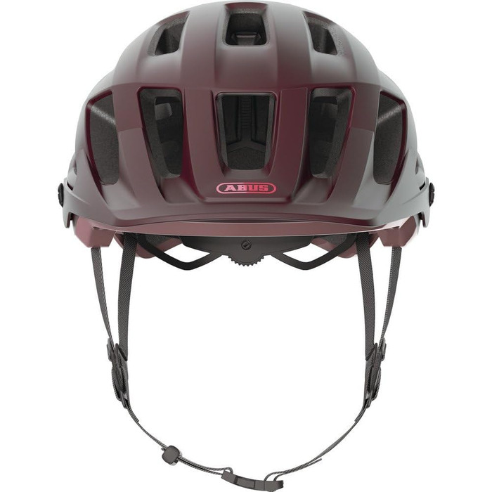 Велошолом ABUS Moventor 2.0 для MTB, універсальний, темно-червоний, розмір L (57-61 см), для жінок і чоловіків, комфортний шолом для гірського велосипеда