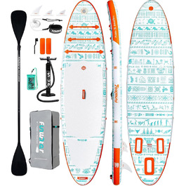 Надувна SUP-дошка FunWater Allround з насосом, веслом, рюкзаком і страховкою для дорослих та дітей