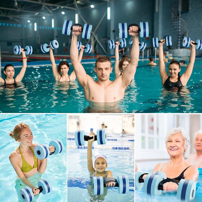 Набір гантелей Sportneer Aqua з EVA-піни для водної аеробіки, аквафітнесу та акваджогінгу, обладнання для водних тренувань