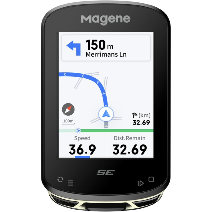 Велокомп'ютер Magene C506SE, кольоровий дисплей 2.4', GPS, WiFi, Bluetooth