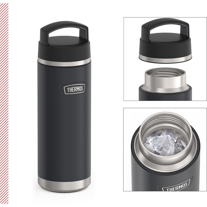 Пляшка THERMOS ICON 710 мл, темно-сіра, нержавіюча сталь, без BPA