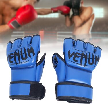 Рукавички Perfeclan Shock Absorbing MMA, міцні, PU, півпальця