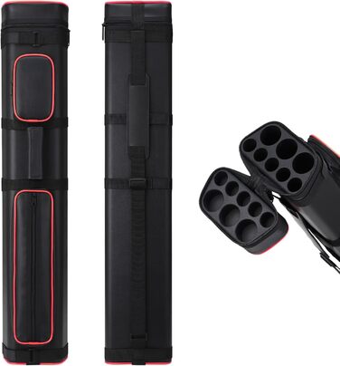 Сумка для більярдних київ Oztwel 3x5 — для 3 турняків і 5 шафтів, жорсткий чохол для пулу