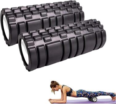 Фітнес-масажний ролик Foam Roller Fascia Roller, 2 шт."