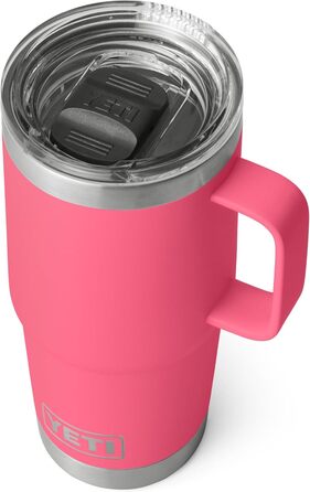 Термокружка YETI Rambler 591 мл, тропічно-рожева, нержавіюча сталь, термоізольована для напоїв