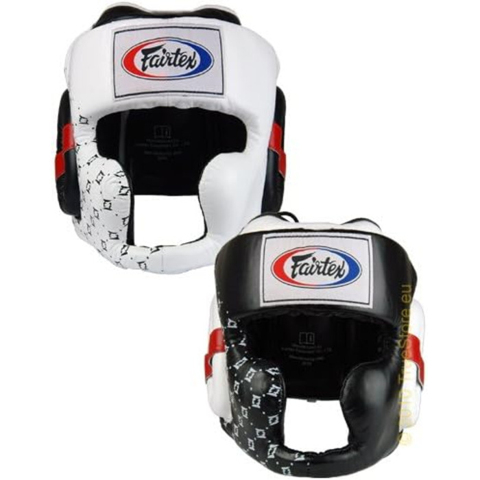 Захист голови Fairtex Spuer Sparring HG10, білий/чорний, M