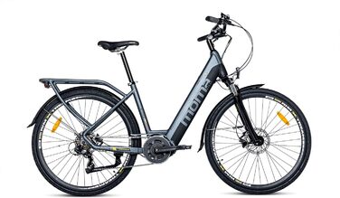 Велосипеди Moma E-City 28 PRO, Shimano 7-шв., гідр. гальма, акум. 48 В