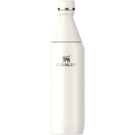Термос пляшка Stanley All Day Slim, 0.6 л, нержавіюча сталь, кремова, 6 годин холод, 11 годин лід, BPA-free, герметична, для води, підходить для посудомийки