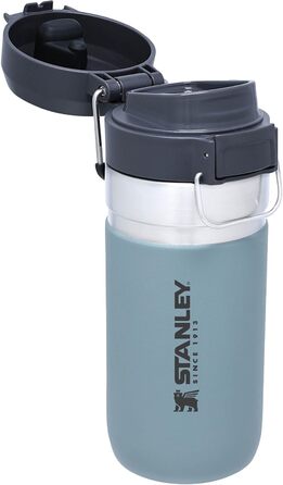 Термос-пляшка Stanley Quick Flip з нержавіючої сталі, 7+ годин холод, BPA-free, герметична, для води, зручна кришка, придатна для миття в посудомийці