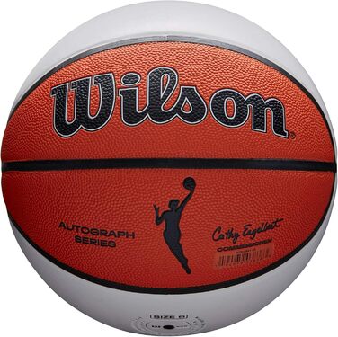 Жіночі баскетбольні м'ячі WILSON WNBA Commemorative Series, офіційні баскетбольні м'ячі та розміри (розмір 6 - 28,5', білий/помаранчевий)