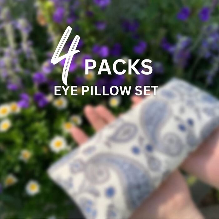 Маска для очей Hihealer 2/4 Pack Weight Eye Mask з лавандовою ароматерапією для сну, йоги, медитації та догляду за собою, розслаблюючі аксесуари для жінок-матерів (фіолетовий*2 і білий*2)