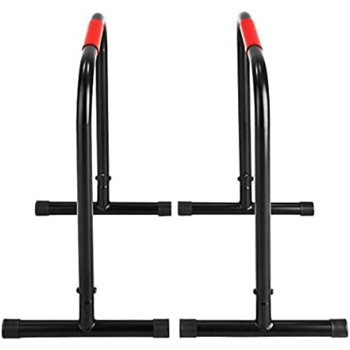 FFitness Barre Parallele, Nero Rosso, One Size, FFitness Barre Parallele, Nero Rosso, One Size