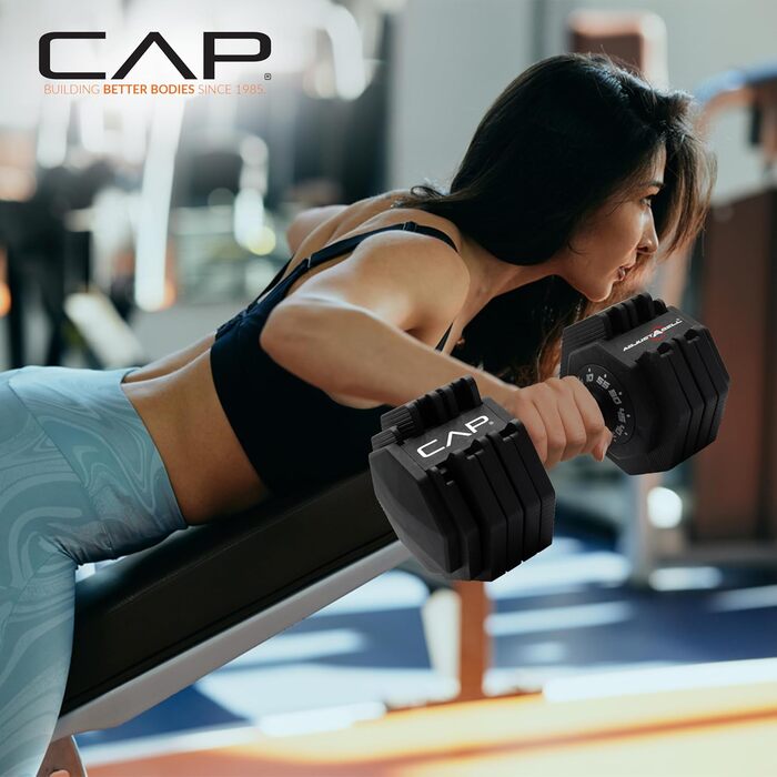 Регульована гантель CAP Barbell ADJUSTABELL, 5,7/11,3/25 кг, одна або пара