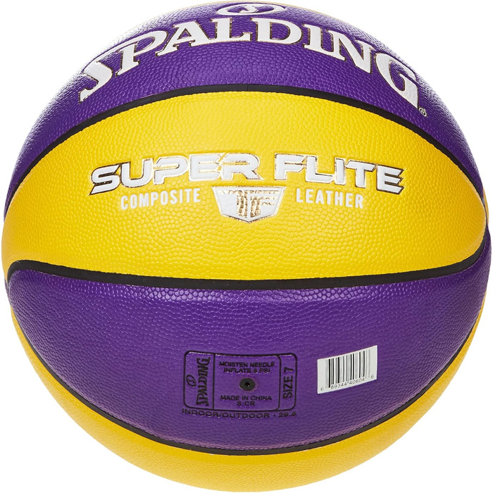 М'яч Spalding Super Flite 76930Z, жовтий, розмір 7 EU, унісекс баскетбольний