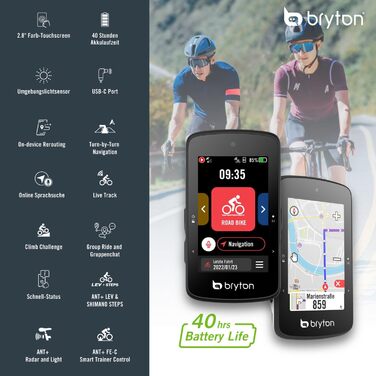 Велокомп'ютер Bryton Rider 750SE, GPS, 2,8