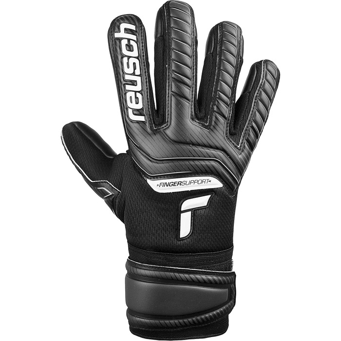 Дитячі воротарські рукавички Reusch Attrakt Finger Support з захистом пальців, внутрішнім швом і покриттям Grip Infinity, для штучного газону, унісекс