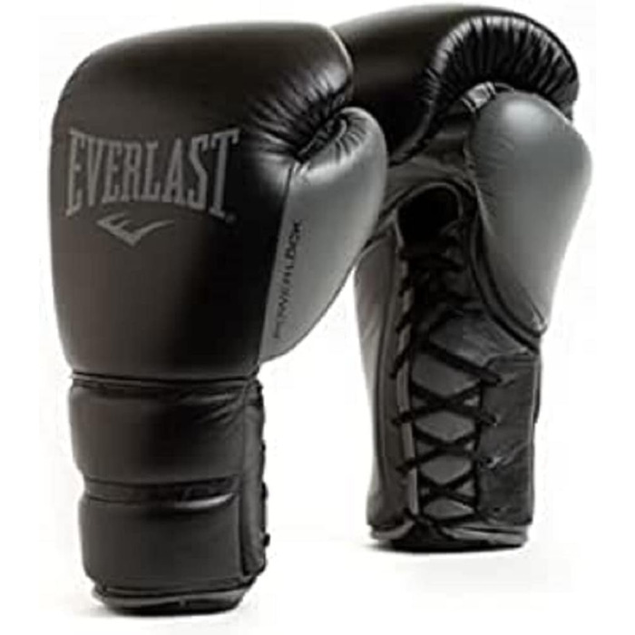 Боксерські рукавички Everlast Powerlock 2 Pro Lace 14 унцій, чорні