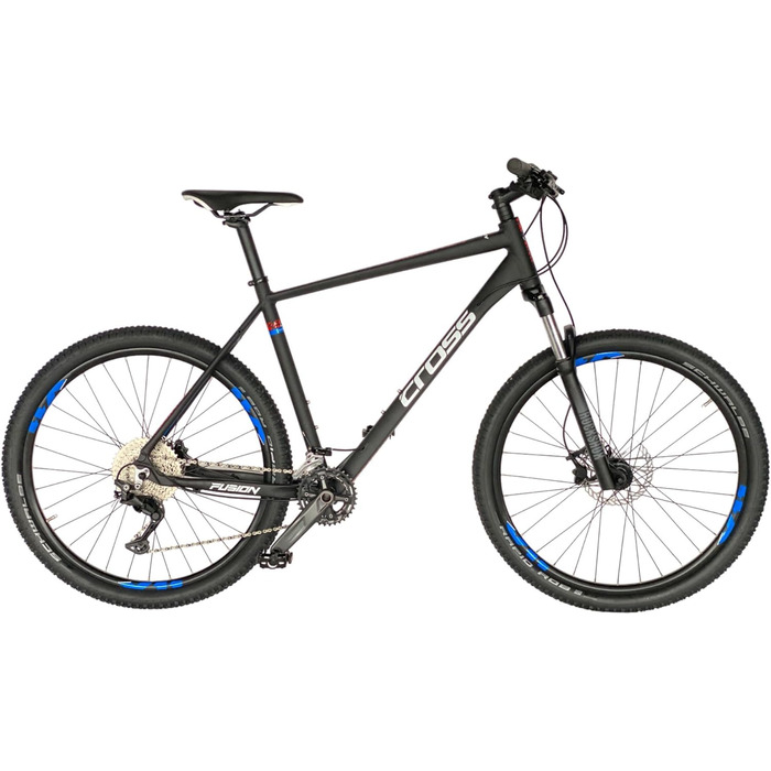 Дюймовий гірський велосипед чоловічий MTB велосипед Hardtail Fusion x Shimano 2x10 Deore RD-M46100 SGS - ROCKSHOX Judy - висота рами 46, 50 і 54 - модельний рік 2024 54см (висота 185-195см), 27,5