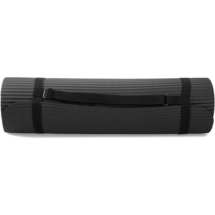 Набір для йоги BalanceFrom GoYoga 7-в-1: килимок 1/2'' з ременем, 2 блоки, рушники, ремінь та наколінник, чорний