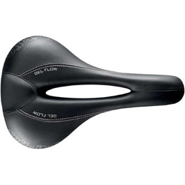 Жіноче велосипедне сідло Selle Italia Donna Gel Flow для шосе, MTB та гравелу, чорне