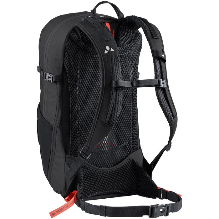 Рюкзак VAUDE Wizard 18+4 чорний, водовідштовхувальний туристичний рюкзак для жінок і чоловіків, зручна система перенесення, органайзер