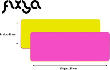 Тренувальний килимок для йоги FLXYA TPE без фталатів 183 x 61 x 0,6 см, опціонально з килимком для йоги NBR 25 x 61 x 1,5 см, не ковзає, подушки для фітнесу подушка для коліна подушка для йоги килимок для спорту Пілатес маленький ремінь для перенесення (р