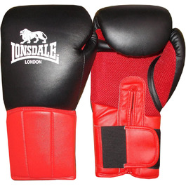 Боксерська рукавичка Lonsdale Performer 16 унцій Червоний/Чорний