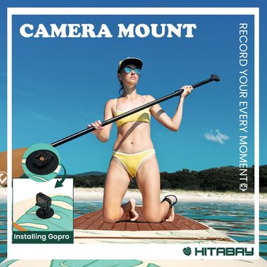 Надувна SUP-дошка 320x81x15 см з повним комплектом аксесуарів і кріпленням для камери, до 150 кг, для дорослих