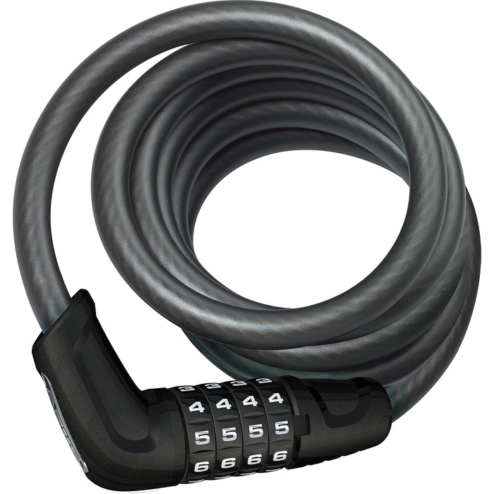 ABUS Steel-O-Flex Tresorflex 6615C - велосипедний тросовий замок із сталевим панциром, кодовий, з кріпленням SCMU, рівень безпеки 5