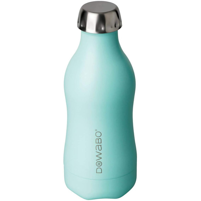 Колекція коктейлів Dowabo Water Bottle - Газована ізольована пляшка з нержавіючої сталі - 12 годин гаряча та 24 години холодна - 350 мл (басейн) 350 Басейн