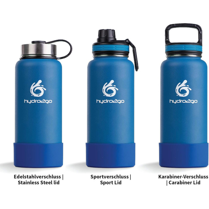 Термос hydro2go X-AlpsBottle 950 мл, небесно-блакитний