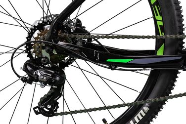 Гірський велосипед Devron Ridde RM0.7 для чоловіків - Au Hardtai 27.5 zo Shimano 3x7, гідравлічне дискове гальмо, багатосторонній MTB для пригод (чорний, L)