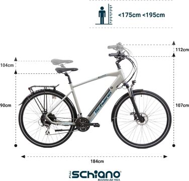 Електровелосипед Для дорослих, до 25 км/год, 28 E-Bike Pedelec"