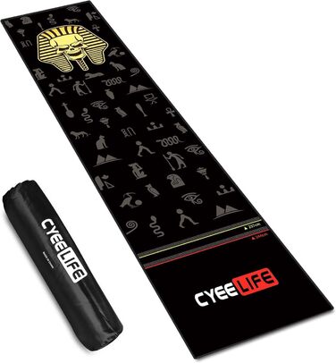 Килим CyeeLife Dart з сумкою, 65x295см, для сталевих і м'яких дротиків