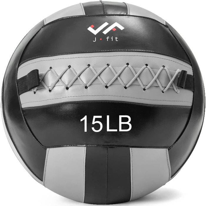 Медичний м'яч JFIT для стінових вправ, 1,8–13,6 кг, міцний фітнес-м'яч для тренувань, кардіо та зміцнення корпусу