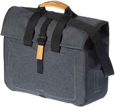 Велосумка Basil Urban Dry Business, унісекс, водонепроникна, для дорослих, 37x15x38 см, сірий