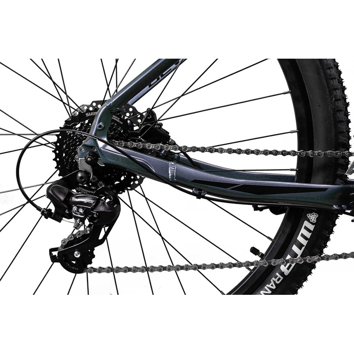 Чоловічий гірський велосипед Devron Ridde RM1.9 - колеса 29-Zo, Shimano 3x8, гідравлічне дискове гальмо, багатосторонній MTB для пригод (сірий, M)